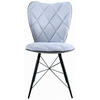 STOLICA  plava  metal, tekstil      - plava/crna, Design, metal/tekstil (49/90/61cm) - Hom`in