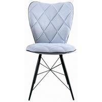 STOLICA  plava  metal, tekstil      - plava/crna, Design, metal/tekstil (49/90/61cm) - Hom`in