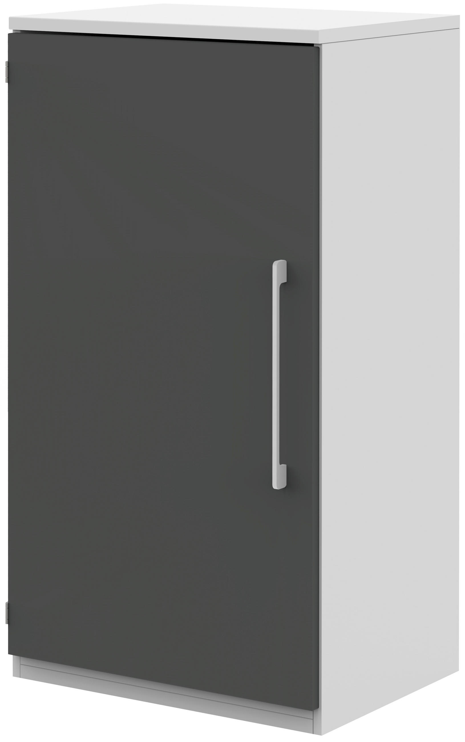 AKTENSCHRANK Anthrazit, Weiß  - Anthrazit/Weiß, Design, Holzwerkstoff (60/111,7/43cm) - Moderano