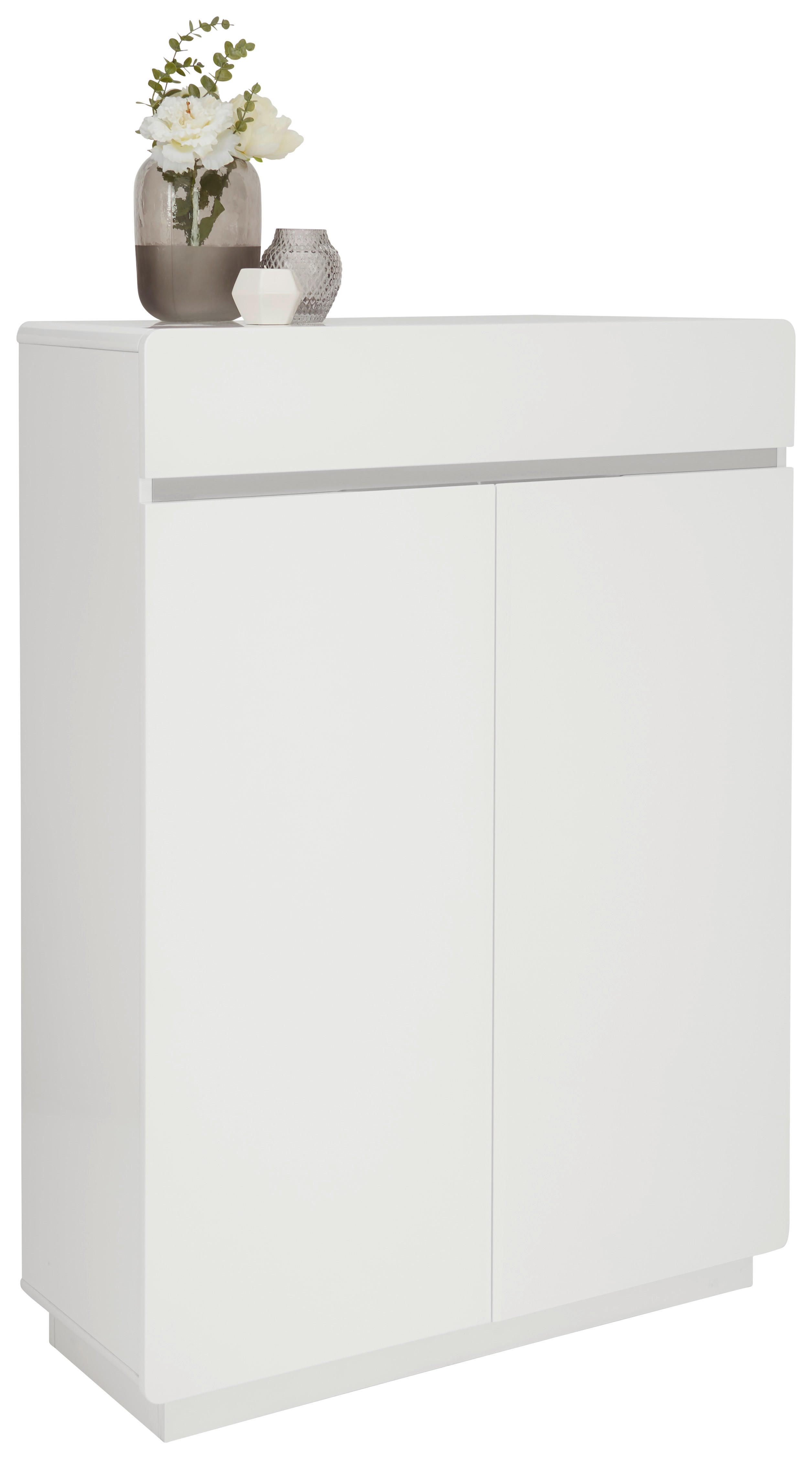 SCHUHSCHRANK Weiß  - Weiß, Design, Holzwerkstoff (90/123/35cm) - Xora