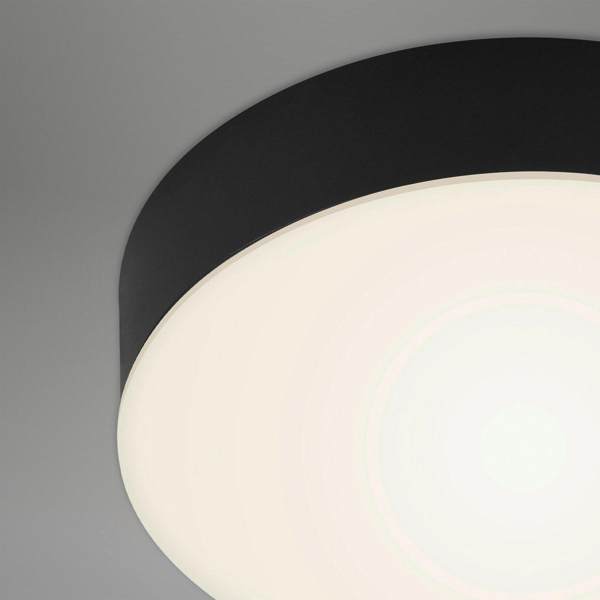 LED PLAFONJERA - crna, Osnovno, metal/plastika (15,7/3,6cm)