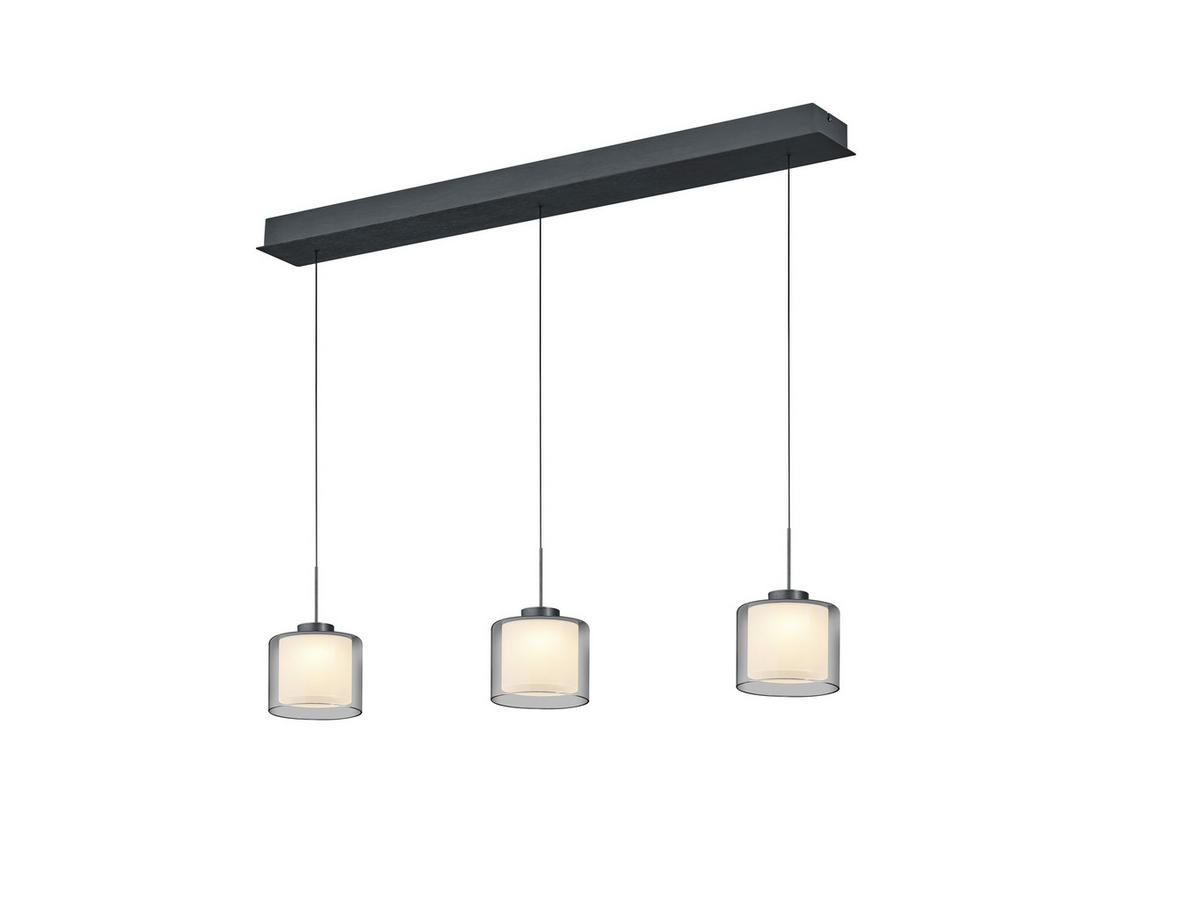 LED-HÄNGELEUCHTE 110/5/150 cm    - Anthrazit, Design, Metall (110/5/150cm) - Hell