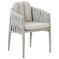 GARTENSESSEL Aluminium Hellgrau  - Hellgrau, Design, Textil/Metall (64/78/63cm) - Amatio