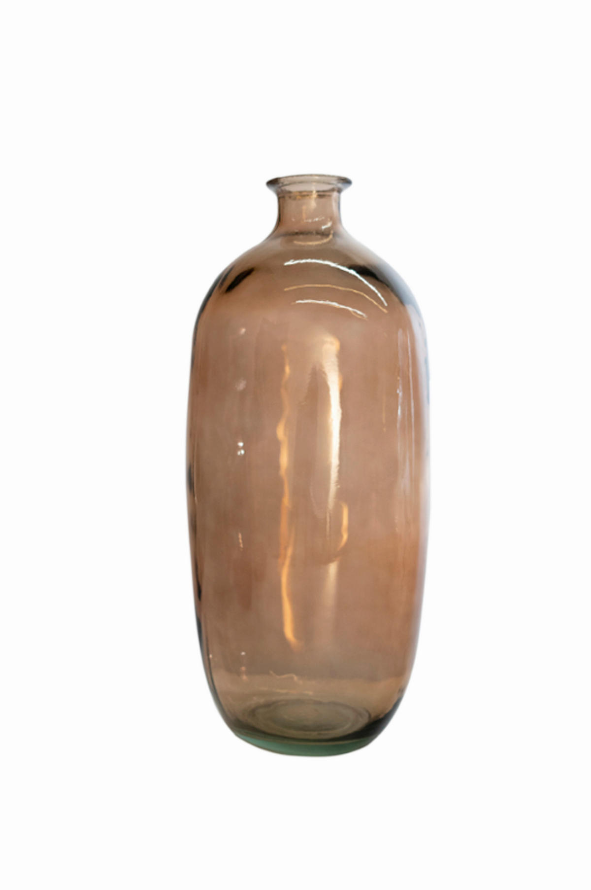 VÁZA  - világosbarna, Basics, Üveg (38cm)