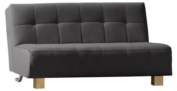 SCHLAFSOFA in Anthrazit - Anthrazit/Naturfarben, Design, Holz/Textil (165/92/102cm) - Novel