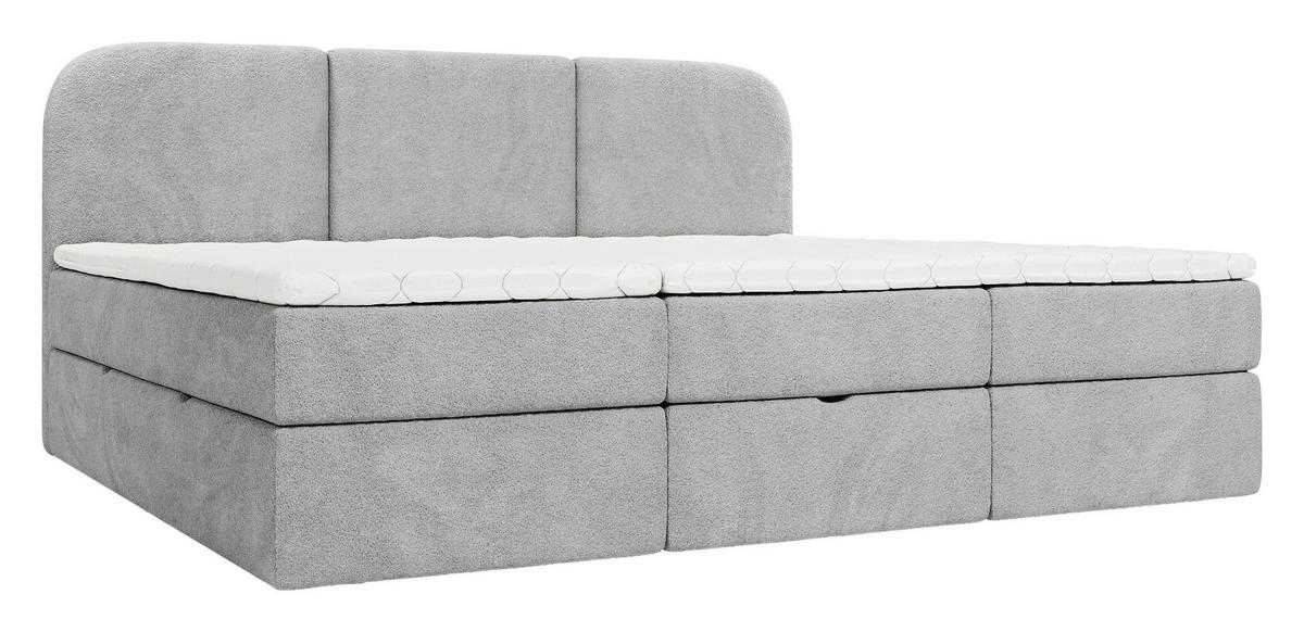FAMILIENBETT - Schwarz/Grau, MODERN, Holz/Holzwerkstoff (270/200cm) - MID.YOU