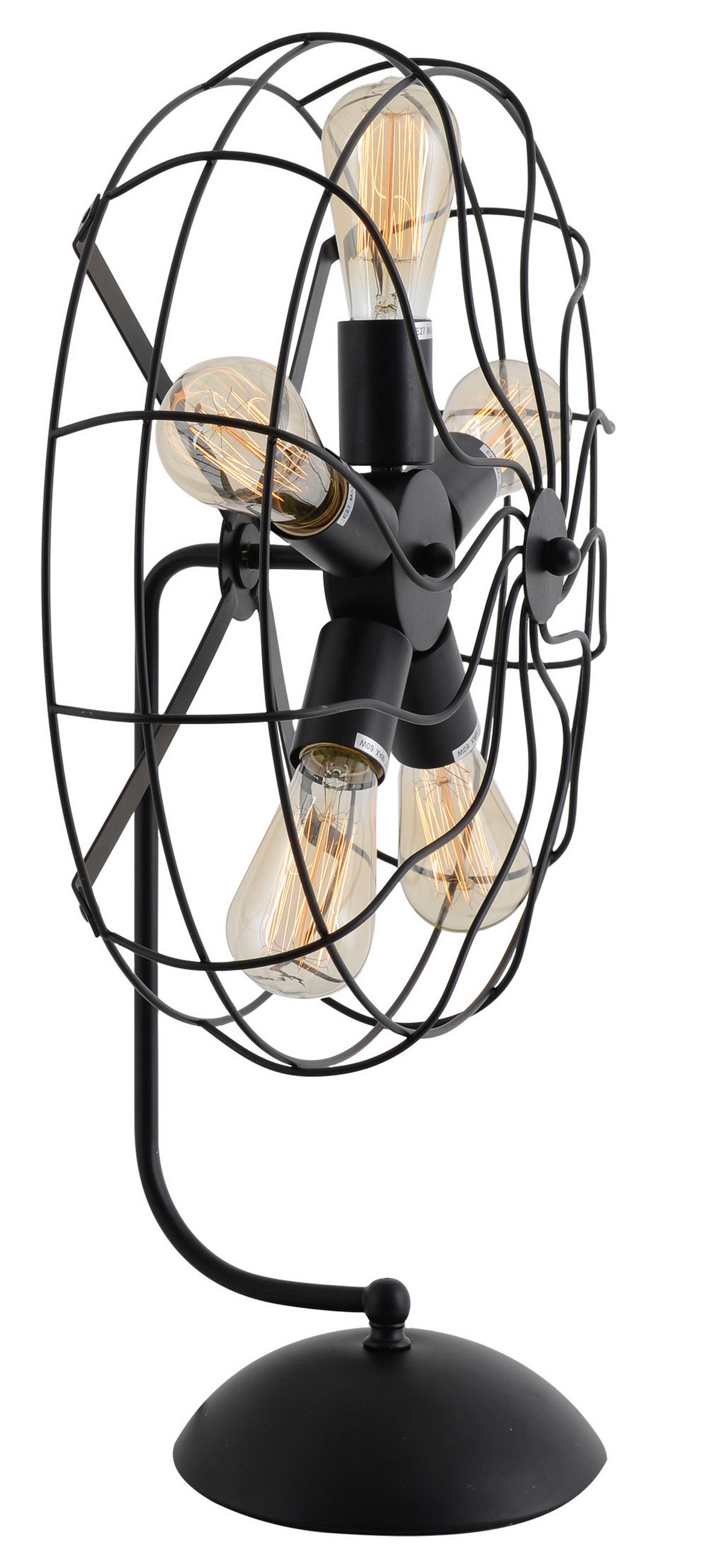 TISCHLEUCHTE ALEX 47,5/14,5/64 cm   - Schwarz, Trend, Metall (47,5/14,5/64cm) - Näve