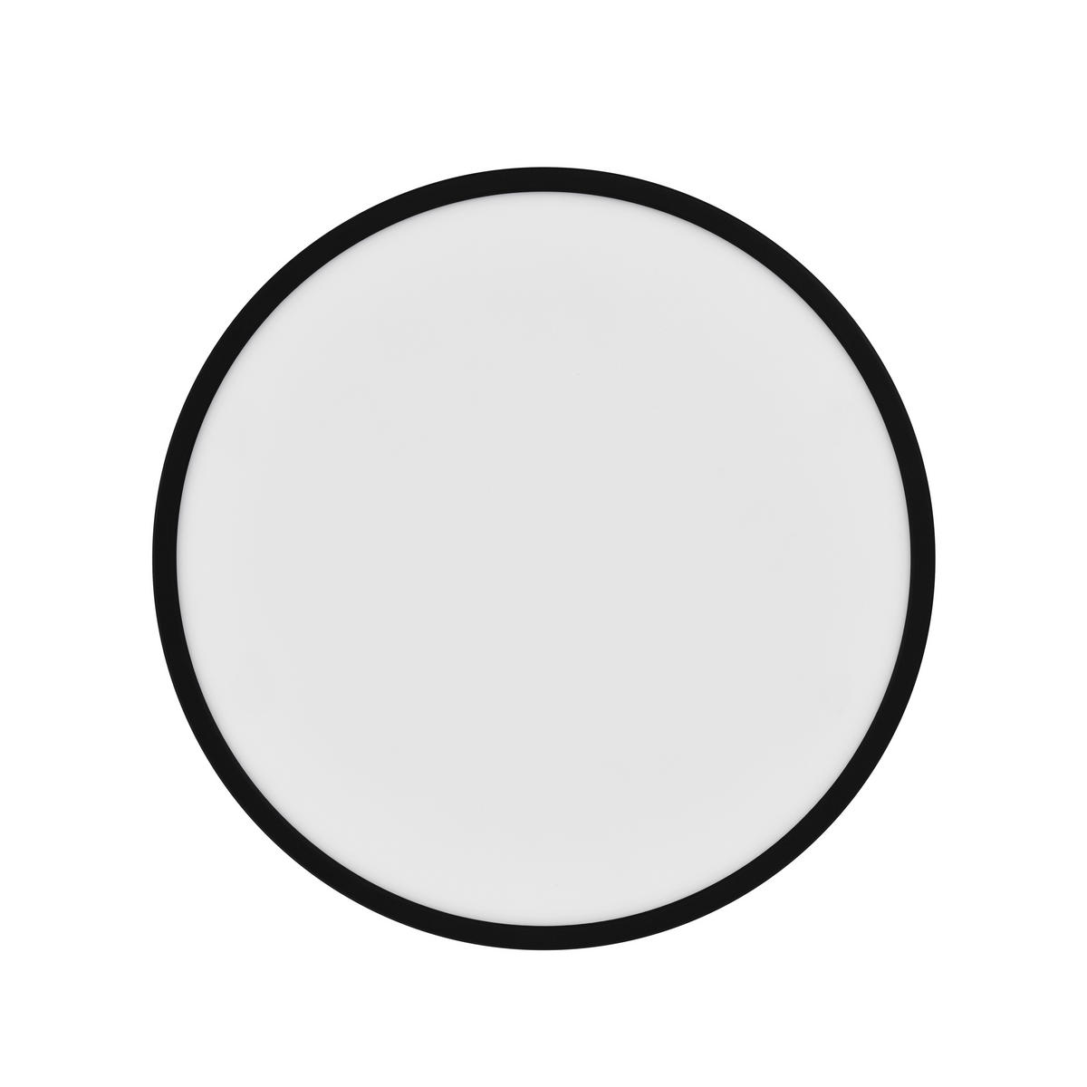 LED-DECKENLEUCHTE OJA 29.5/2.5 cm  - Schwarz, Design, Kunststoff (29.5/2.5cm) - Nordlux