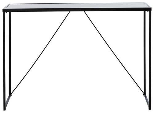 KONSOLENTISCH in Metall, Glas 111/30/76 cm    - Schwarz, KONVENTIONELL, Glas/Metall (111/30/76cm) - Livetastic