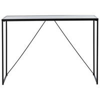 KONSOLENTISCH Schwarz  - Schwarz, KONVENTIONELL, Glas/Metall (111/30/76cm) - Livetastic