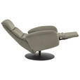 RELAXSESSEL in Leder Grau  - Schwarz/Grau, Design, Leder/Metall (76/108/86cm) - Dieter Knoll