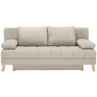 SCHLAFSOFA Webstoff Creme  - Creme/Naturfarben, Konventionell, Holz/Textil (195/90/90cm) - Cantus