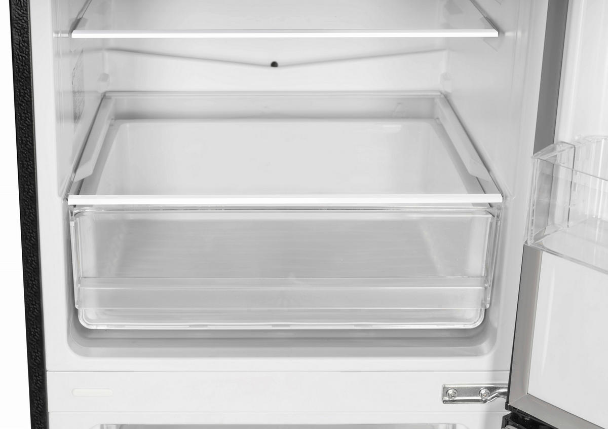 KYL-/FRYSKOMBINATION KG176BS-52  - antracit, Basics, metall/glas (54/176/55cm) - Respekta