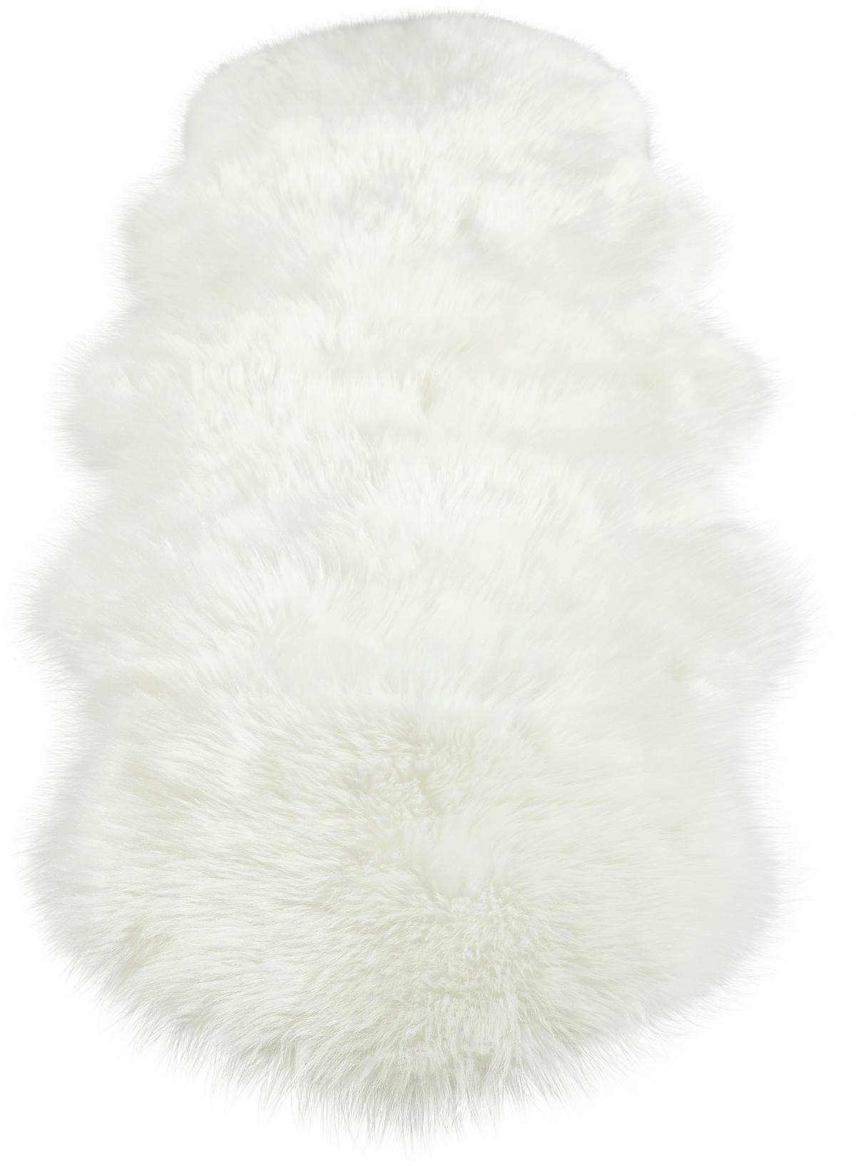 UMĚLÁ KOŽEŠINA, 60/180 cm, bílá - bílá, Konvenční, textil/plast (60/180cm) - Novel