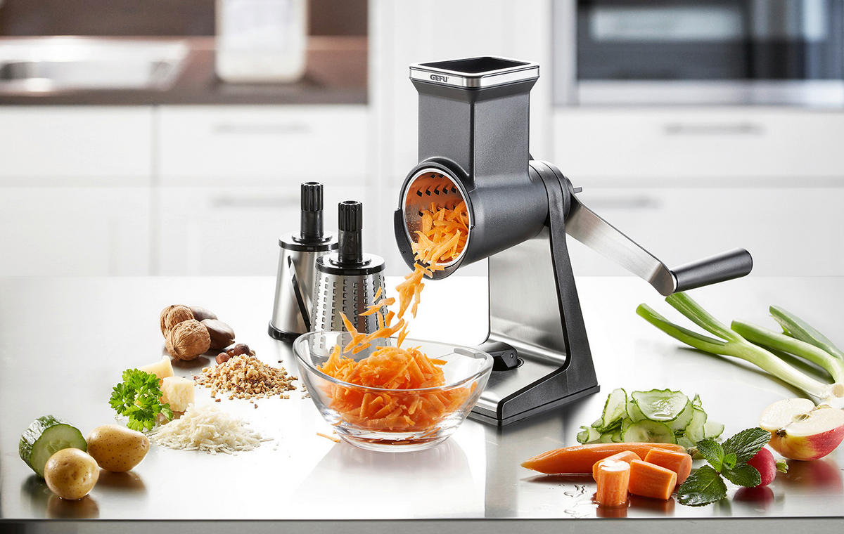 ALLZWECKREIBE Transforma  - Schwarz/Grau, Basics, Kunststoff/Metall (13,6/28/28,1cm) - Gefu