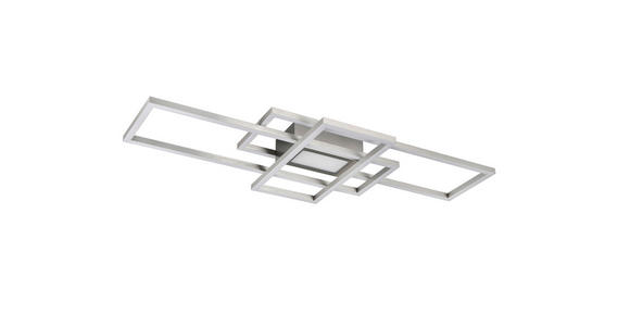 LED-DECKENLEUCHTE 70/30/6,2 cm   - Nickelfarben, Basics, Kunststoff/Metall (70/30/6,2cm) - Novel