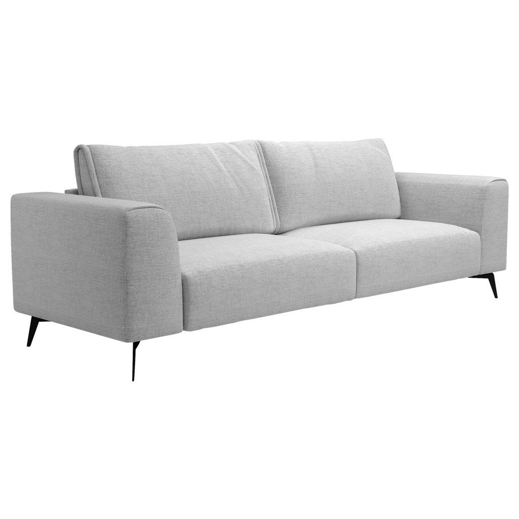 Thumbnail - Mid.you Viersitzer-Sofa, Hellgrau, Holz, Textil, 4-Sitzer, Füllung: Polyurethan (Pur), Silikon, 302x87x88 cm, Made in EU...
