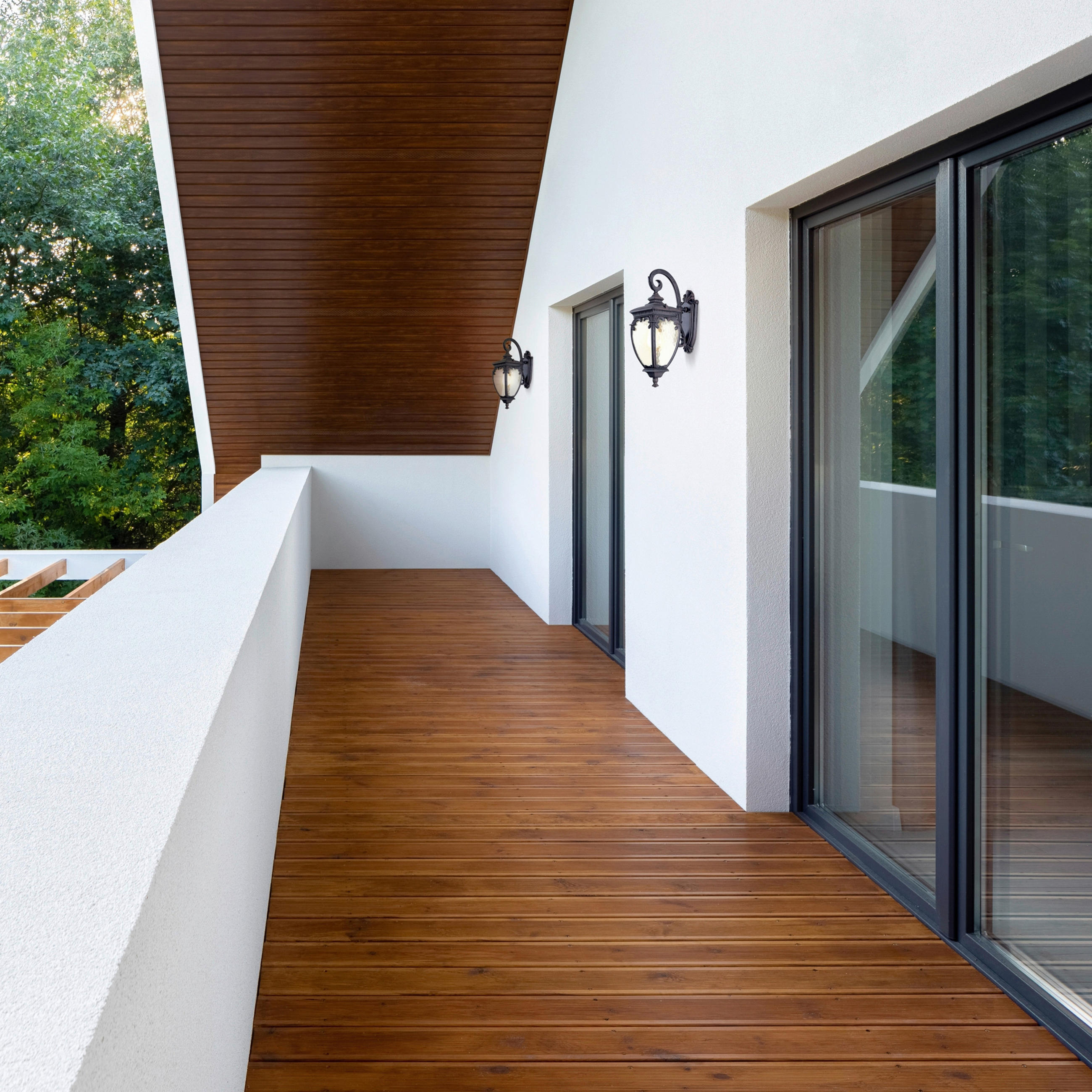 WANDLEUCHTE - Bronzefarben, Basics, Glas/Metall (48/48/15cm) - MAYTONI