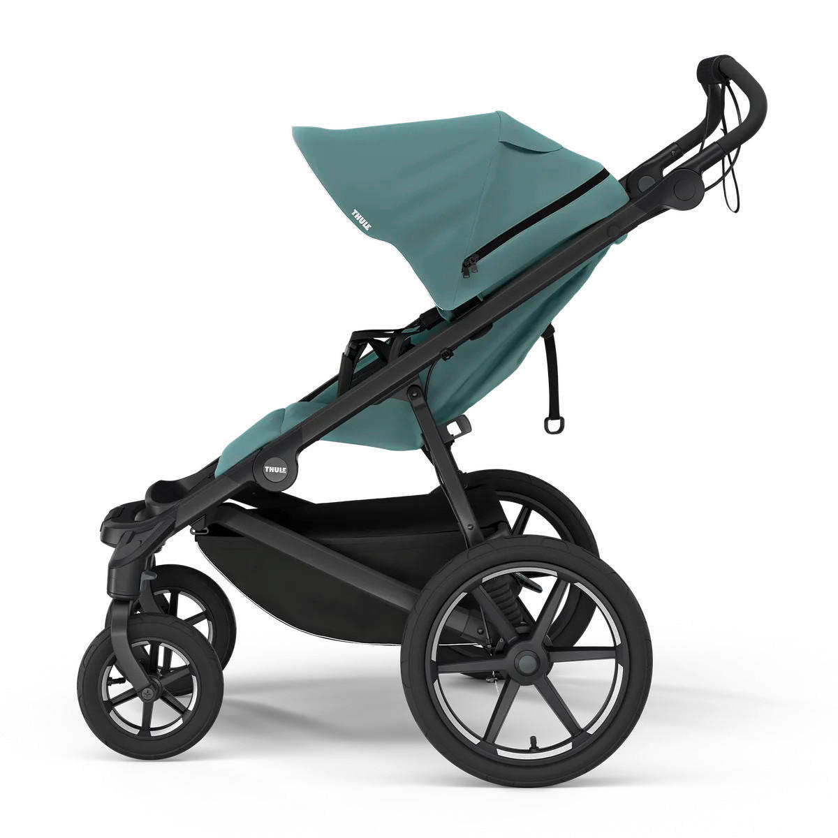 JOGGER Urban Glide 4-Wheel  - Schwarz/Hellblau, Basics, Textil/Metall (91/35/62cm) - Thule