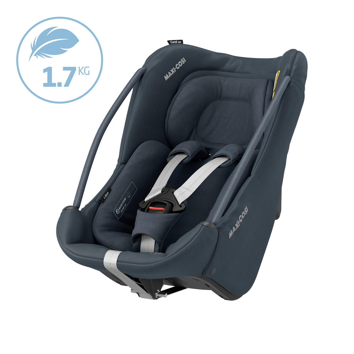 KINDERAUTOSITZ Coral 360  - Graphitfarben, Basics, Kunststoff/Textil (44/58/68cm) - Maxi-Cosi