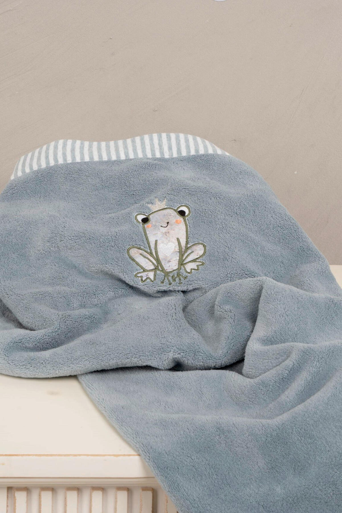 FLEECEDECKE Froschkönig 75/110 cm  - Hellgrün, Basics, Textil (75/110cm) - Bebe's Collection