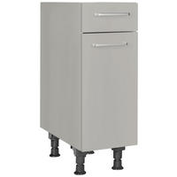 SCHUBKASTENUNTERSCHRANK 30/87/56 cm  in Grau  - Edelstahlfarben/Grau, MODERN, Holzwerkstoff/Metall (30/87/56cm) - Nobilia