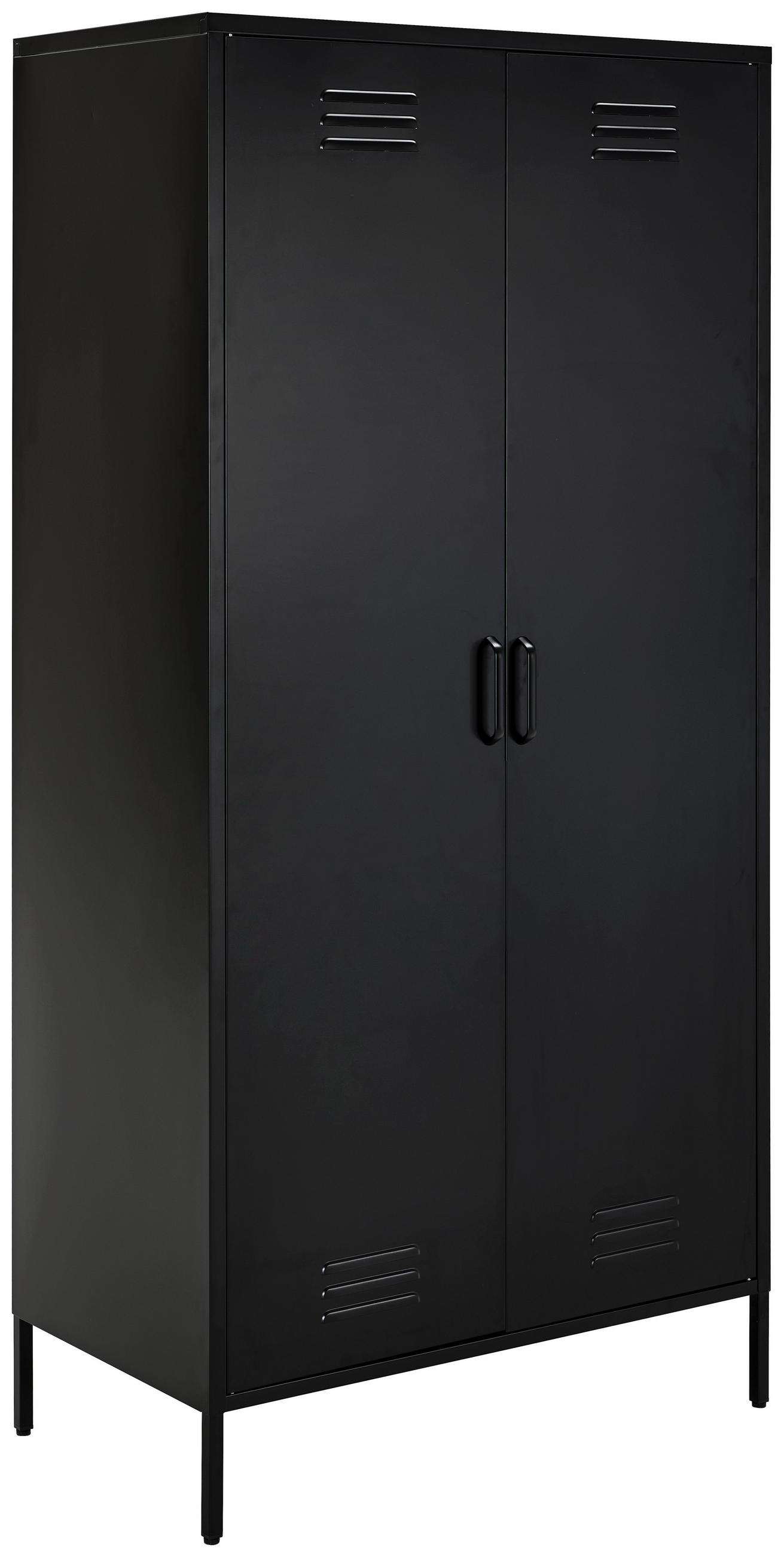 MEHRZWECKSCHRANK 90/185/50 cm  in Schwarz  - Schwarz, Design, Metall (90/185/50cm) - MID.YOU