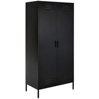 MEHRZWECKSCHRANK 90/185/50 cm  in Schwarz  - Schwarz, Design, Metall (90/185/50cm) - MID.YOU