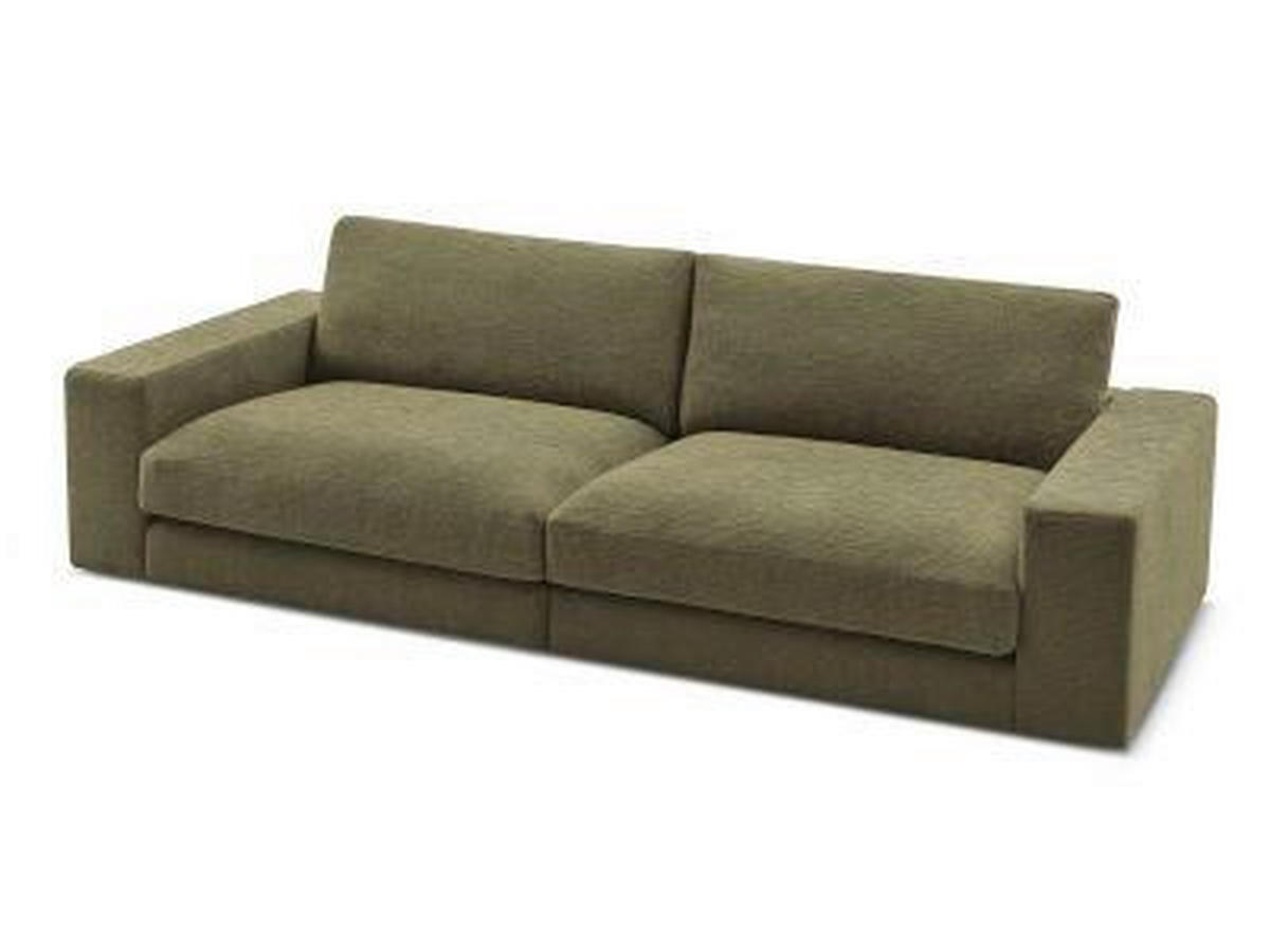 3-SITZER-SOFA LEONARD Struktur Grün  - Schwarz/Grün, MODERN, Kunststoff/Textil (274/77/109cm)