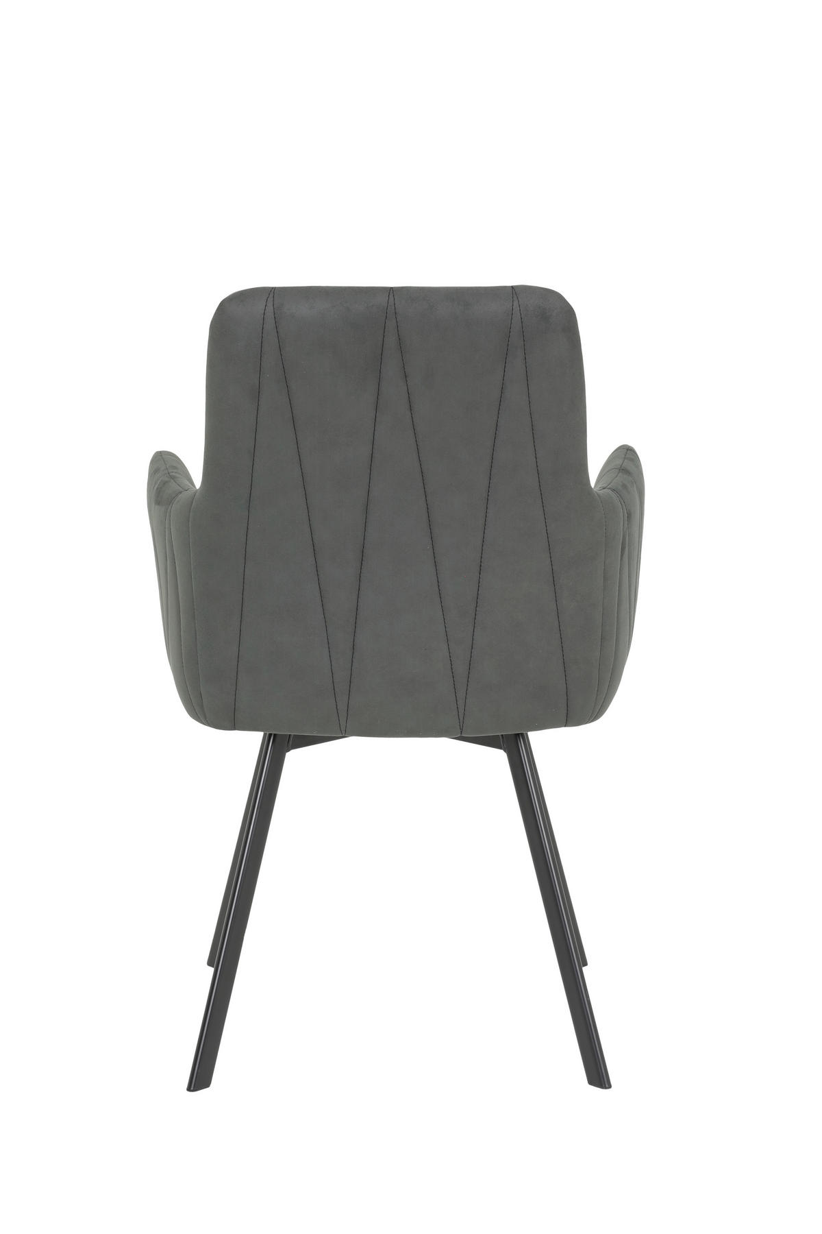 TISCHGRUPPE   - Anthrazit/Eiche Artisan, MODERN, Textil/Metall (160 - 200/76/90cm) - MID.YOU