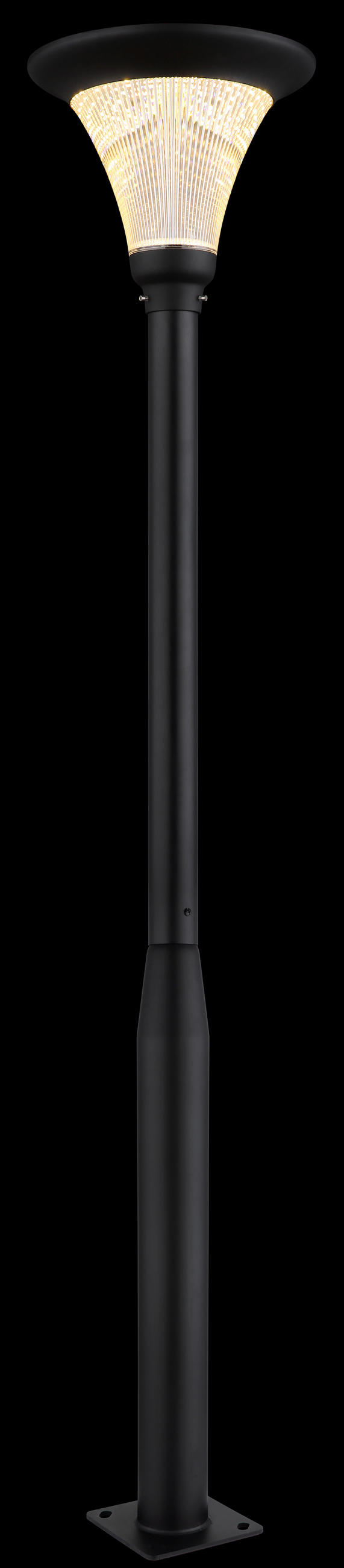 SOLARLEUCHTE  - Klar/Schwarz, Design, Glas/Kunststoff (42,5/336cm) - Globo