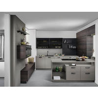 EINBAUKÜCHE   - Grau, Design, Holzwerkstoff - EWE