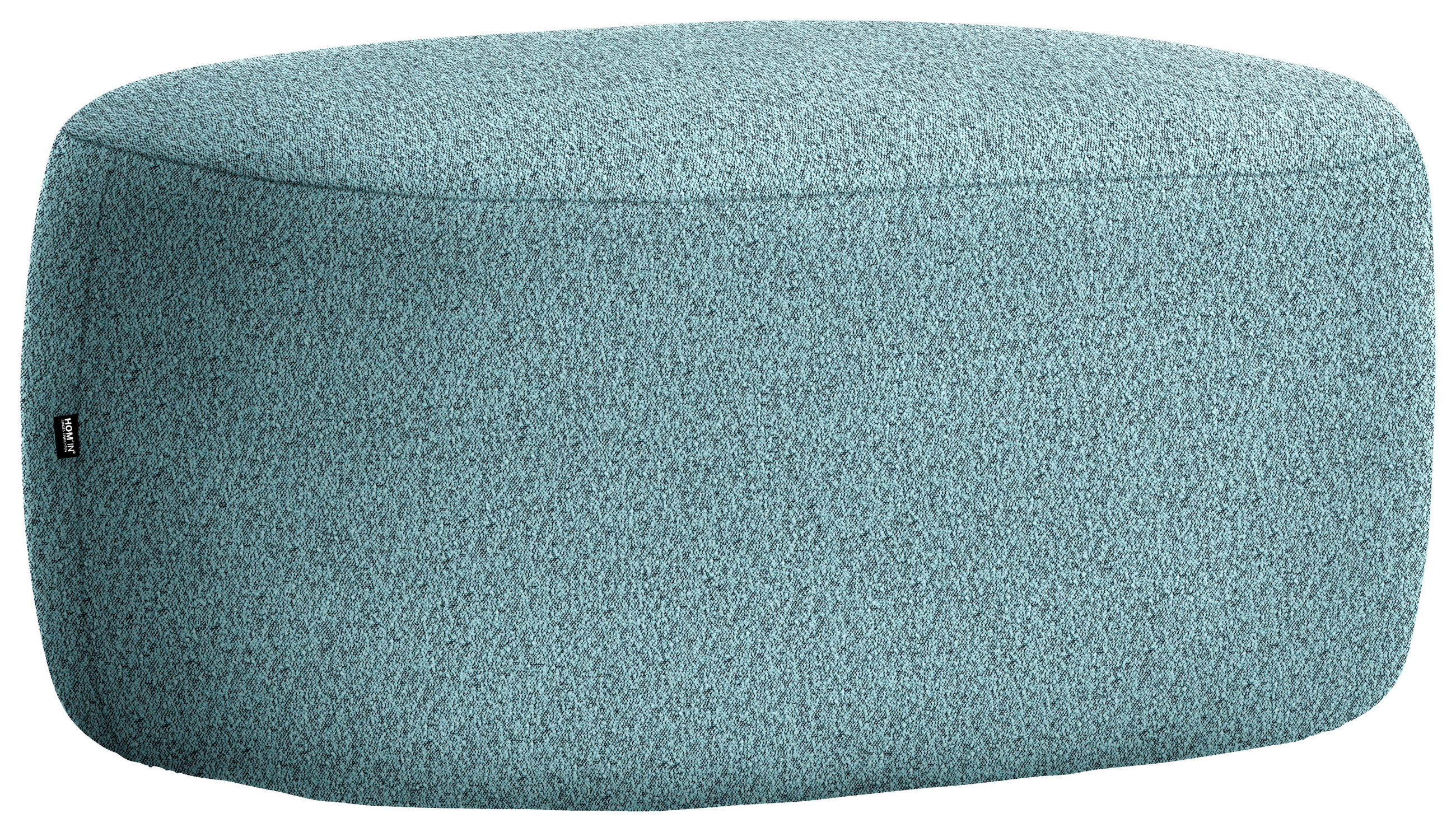 HOCKER in Textil Schwarz, Türkis  - Türkis/Schwarz, MODERN, Kunststoff/Textil (88/43/66cm) - Hom`in