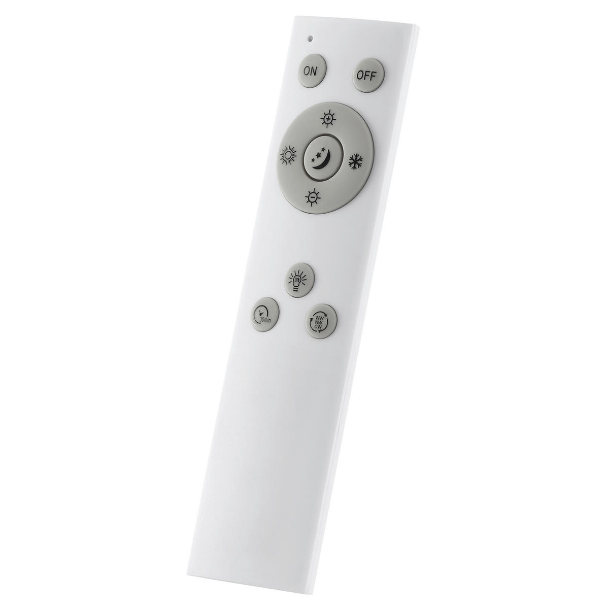 LED PLAFONJERA - bela/crna, Osnovno, plastika (42/2,9/42cm)
