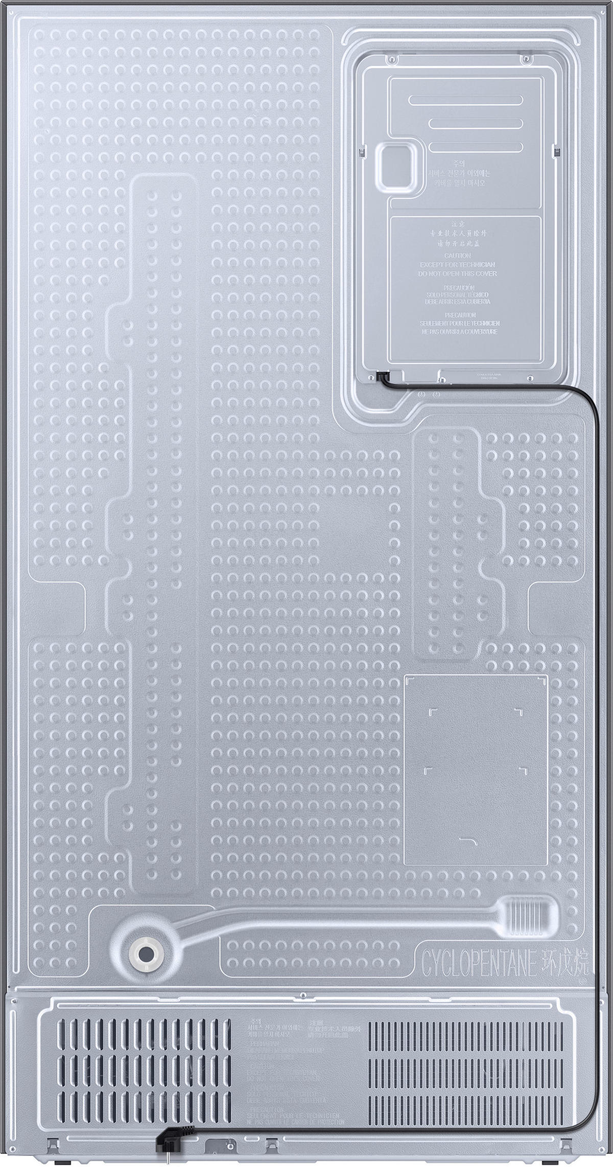 SIDE-BY-SIDE 91,2/178,0/71,6 cm RS6HA8891SL/EG  - Schwarz, Basics, Glas/Kunststoff (91,2/178,0/71,6cm) - Samsung