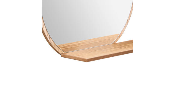 WANDSPIEGEL  - Eichefarben, Design, Glas/Holzwerkstoff (65/56/17cm) - Xora