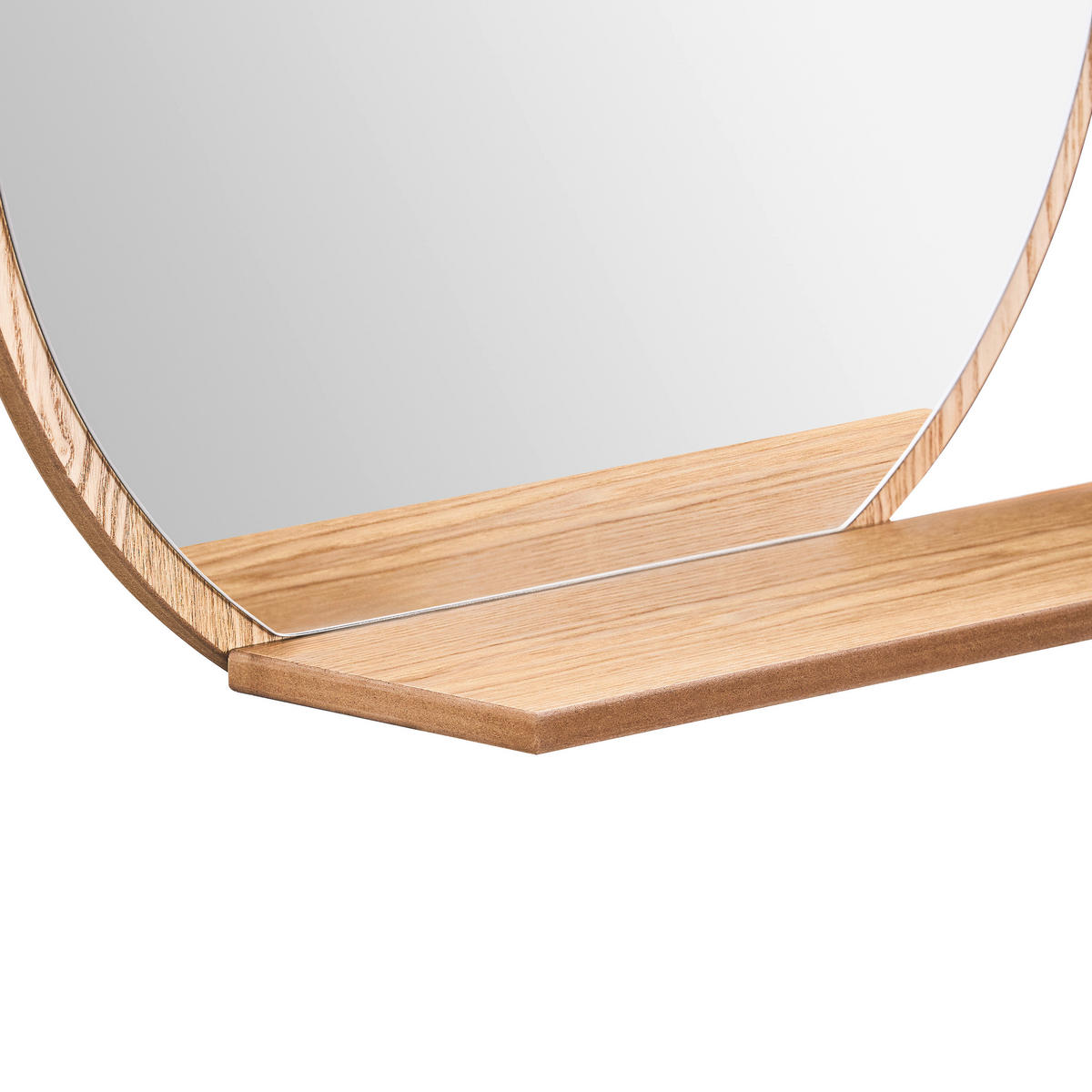 WANDSPIEGEL  - Eichefarben, Design, Glas/Holzwerkstoff (65/56/17cm) - Xora