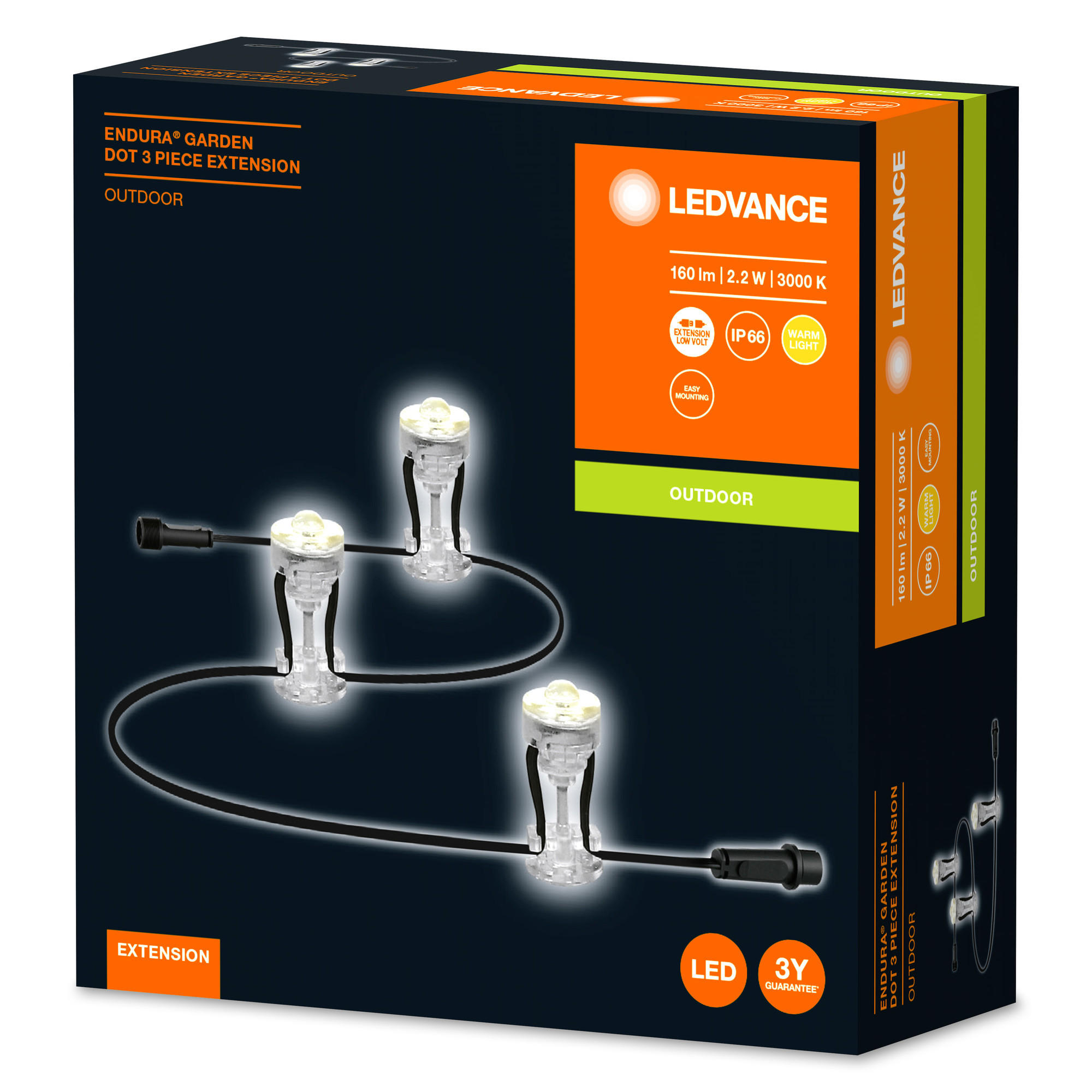 LED-DEKOLEUCHTE Endura Garden 2,3/2,3/9,6 cm   - Klar, Basics, Kunststoff (2,3/2,3/9,6cm) - Ledvance