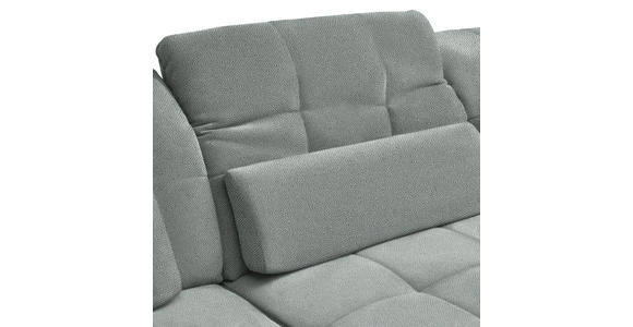 ECKSOFA  in Flachgewebe Mintgrau  204/341 cm  - Mintgrau/Schwarz, Design, Textil/Metall (204/341cm) - Xora