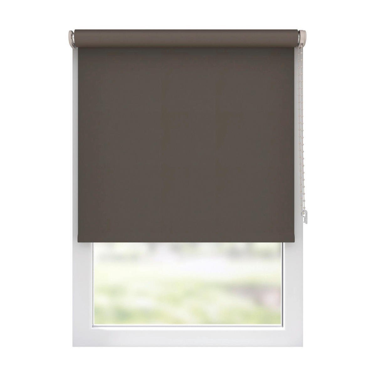 VERDUNKELUNGSROLLO  - Dunkelbraun, Basics, Textil (120/190cm)