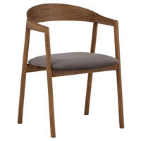 STUHL-SET 2 Stück  in Samt  - Braun/Grau, Design, Holz/Textil (53/76,5/56cm) - Livetastic