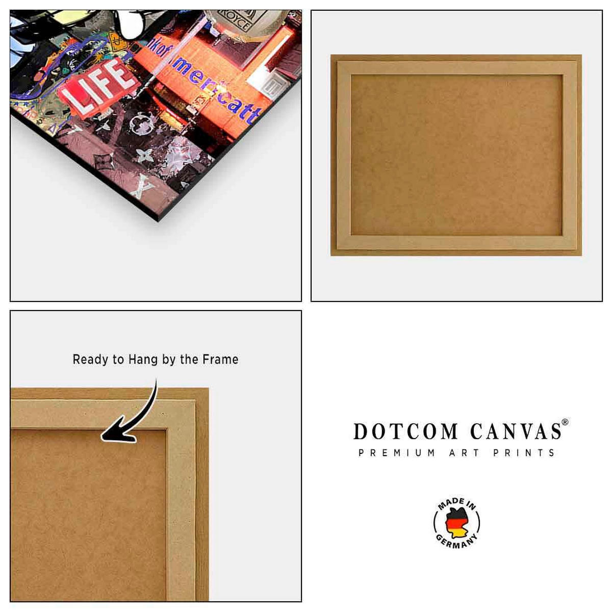 KUNSTDRUCK 90/58 cm  - Multicolor, Basics, Holz (90/58cm)