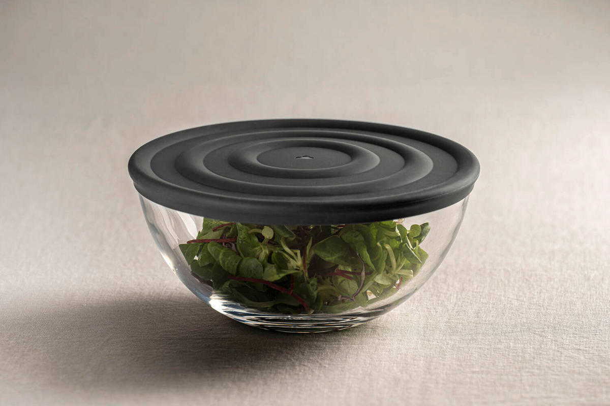 SILIKONDECKEL  - Anthrazit, Design, Kunststoff (22/1/22cm) - Leonardo