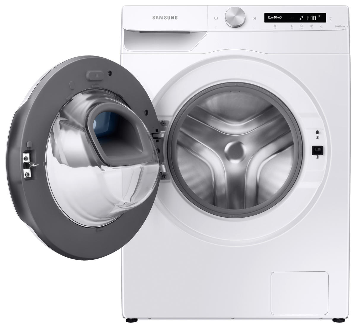 WASCHMASCHINE WW80T554ATW/S2   - Schwarz/Weiß, Basics, Glas/Kunststoff (60/85/55cm) - Samsung