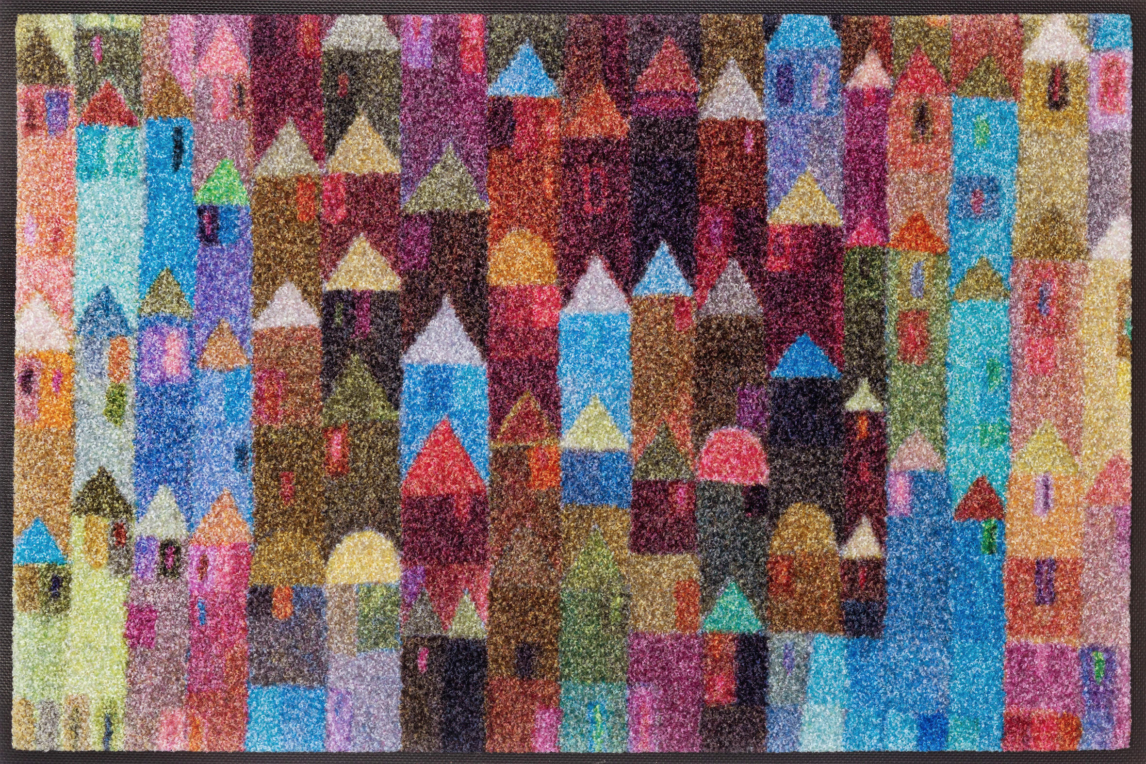 FUßMATTE 50/75 cm Manhattan  - Multicolor, Design, Kunststoff/Textil (50/75cm) - wash+dry