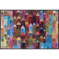 FUßMATTE 50/75 cm Manhattan  - Multicolor, Design, Kunststoff/Textil (50/75cm) - wash+dry