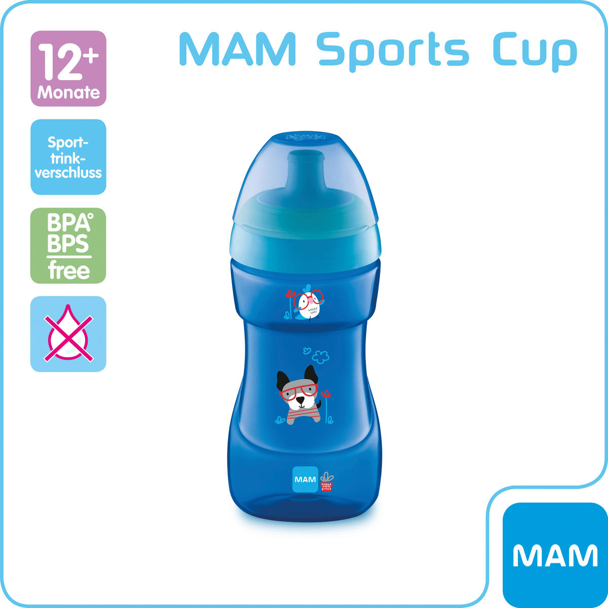 BABYTRINKFLASCHE Sports Cup 330 ml  - Basics, Kunststoff (330ml) - MAM