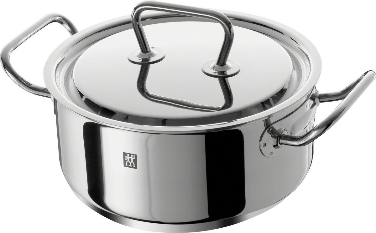 BRATENTOPF 3,0 L  - Silberfarben, Basics, Metall (20cm) - Zwilling