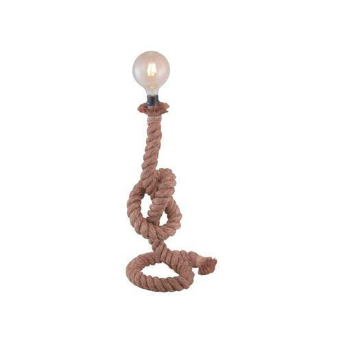 STOLNÍ LAMPA, E27, 33 cm - černá, Trend, kov/přírodní materiály (33cm)