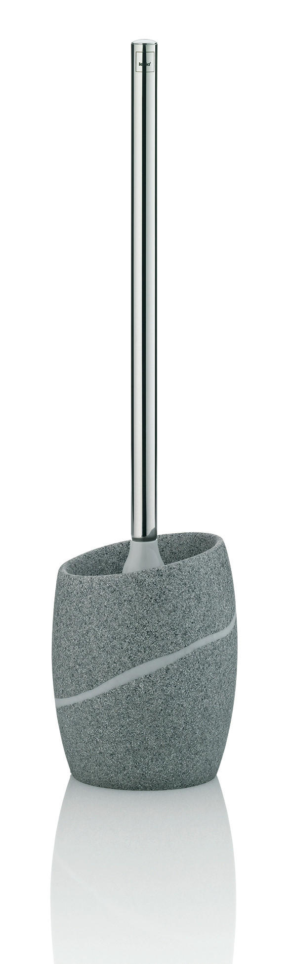 WC-BÜRSTENGARNITUR in Metall  Kunststoff   - Silberfarben/Grau, Basics, Kunststoff/Metall (10,5/37cm) - Kela